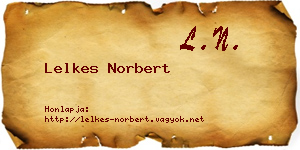 Lelkes Norbert névjegykártya