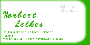 norbert lelkes business card
